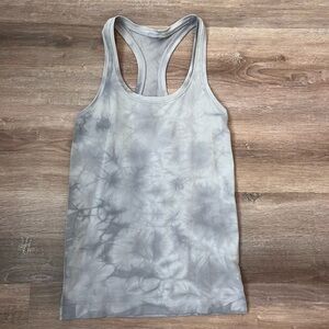 lululemon athletica Gray Tie-Dye Tank Top